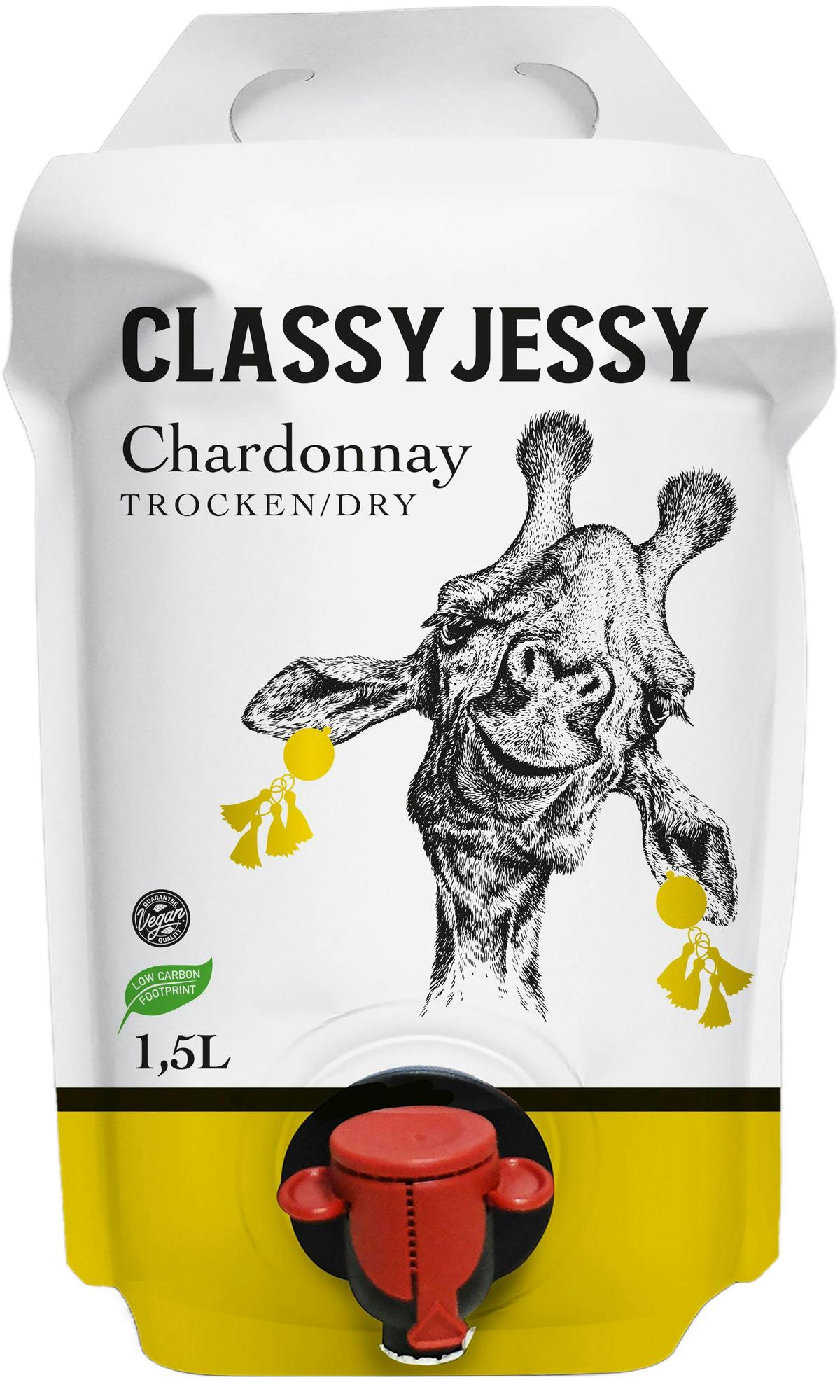 Classy Jessy Chardonnay 2022 wine pouch