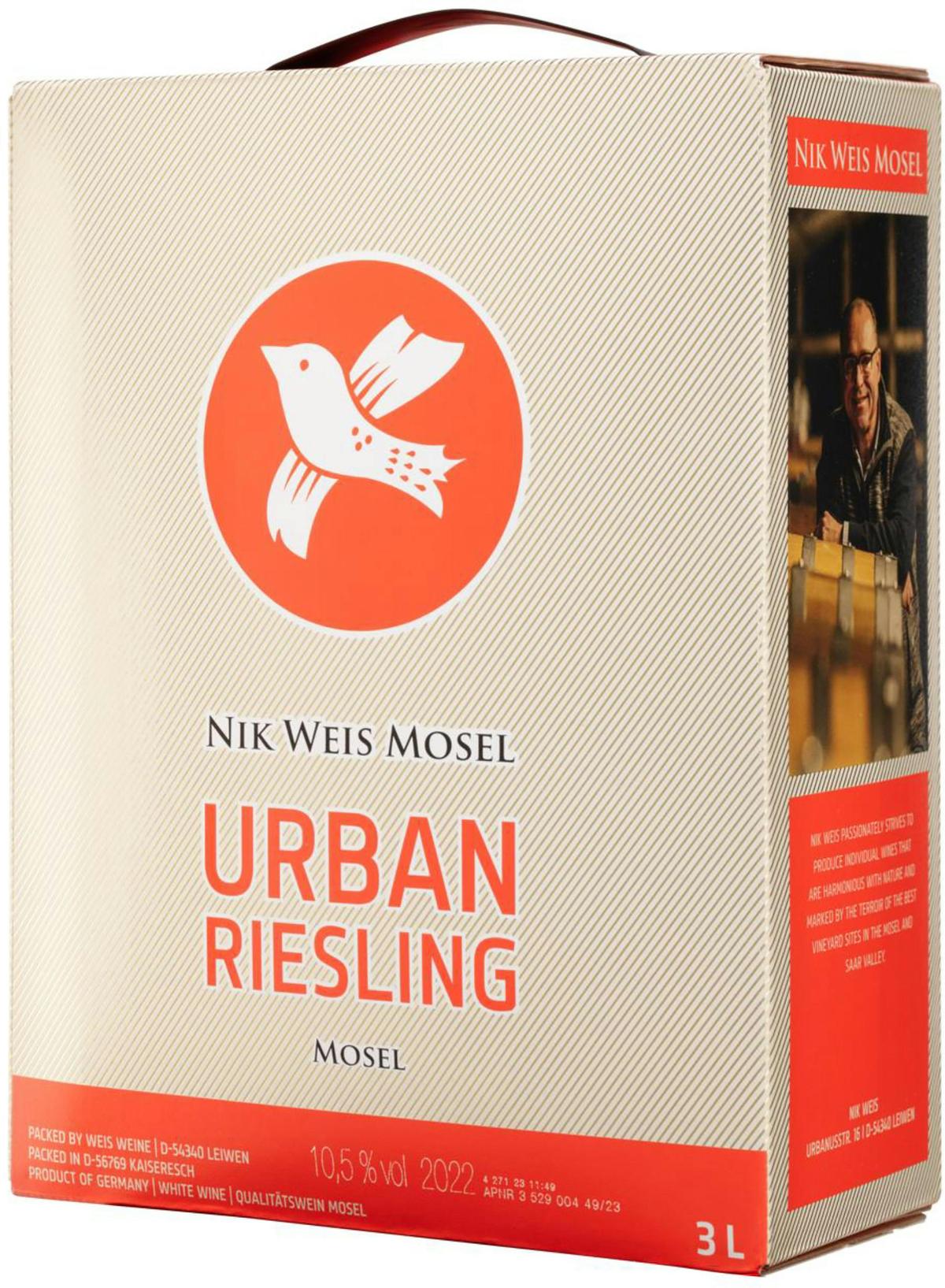 Nik Weis Mosel Urban Riesling 2023 hanapakkaus